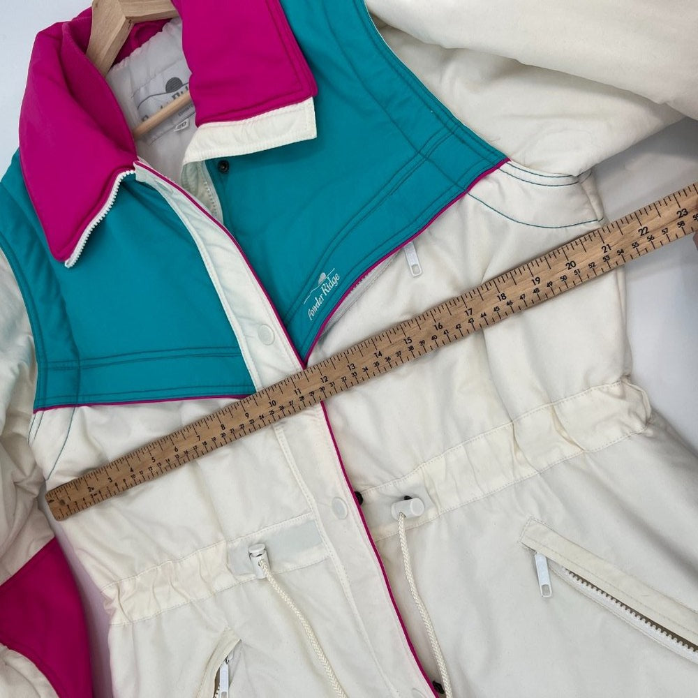 SOLD. Vintage Powder Ridge Color Block Jacket L