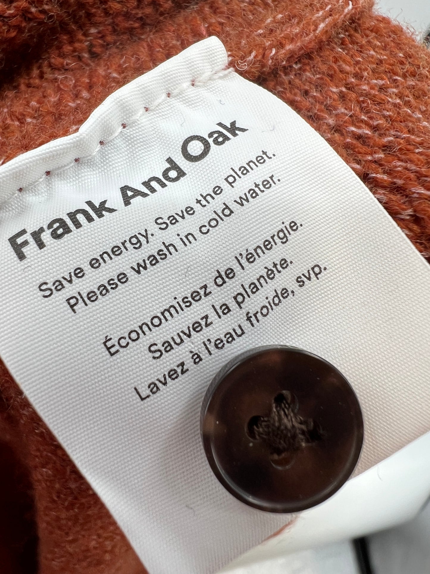 Frank and Oak Recycled Wool Wrap Midi Skirt