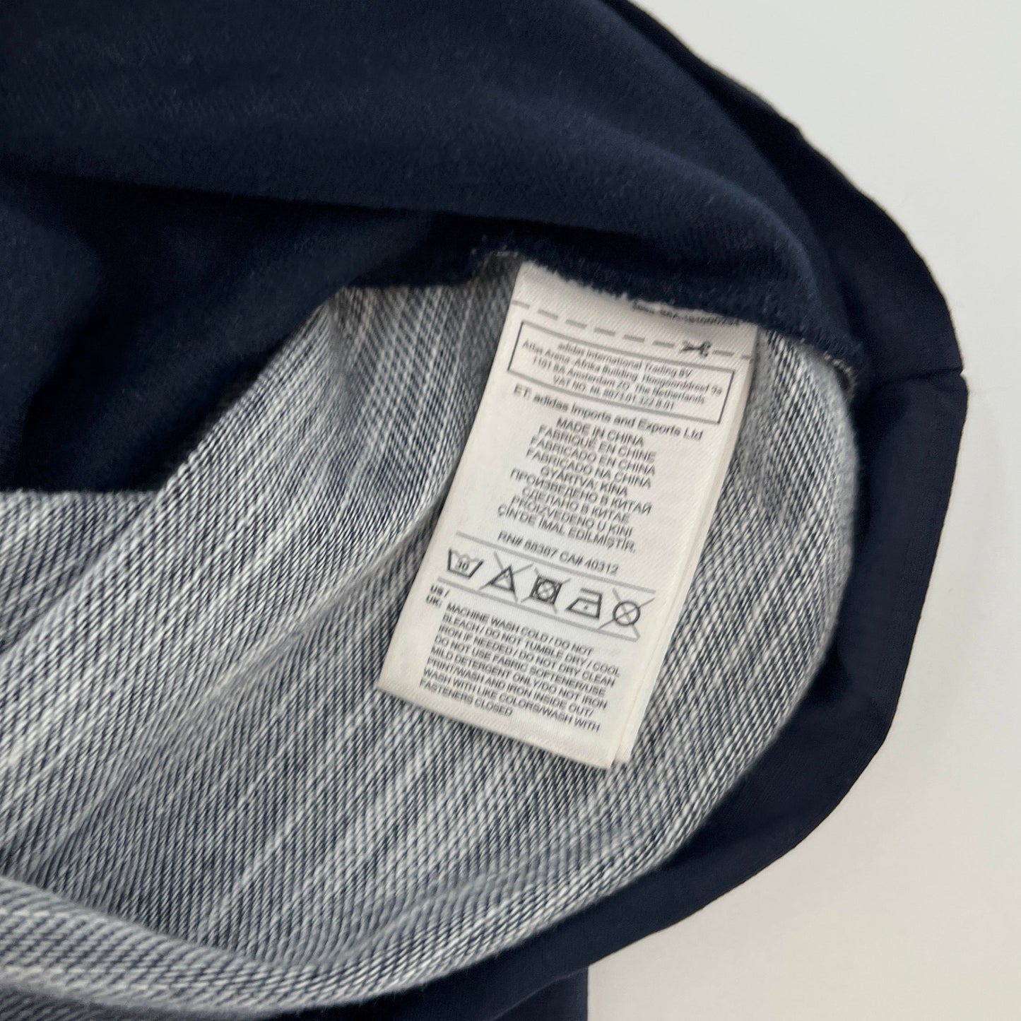 Adidas Quarter Zip Cropped Boxy Hoodie M