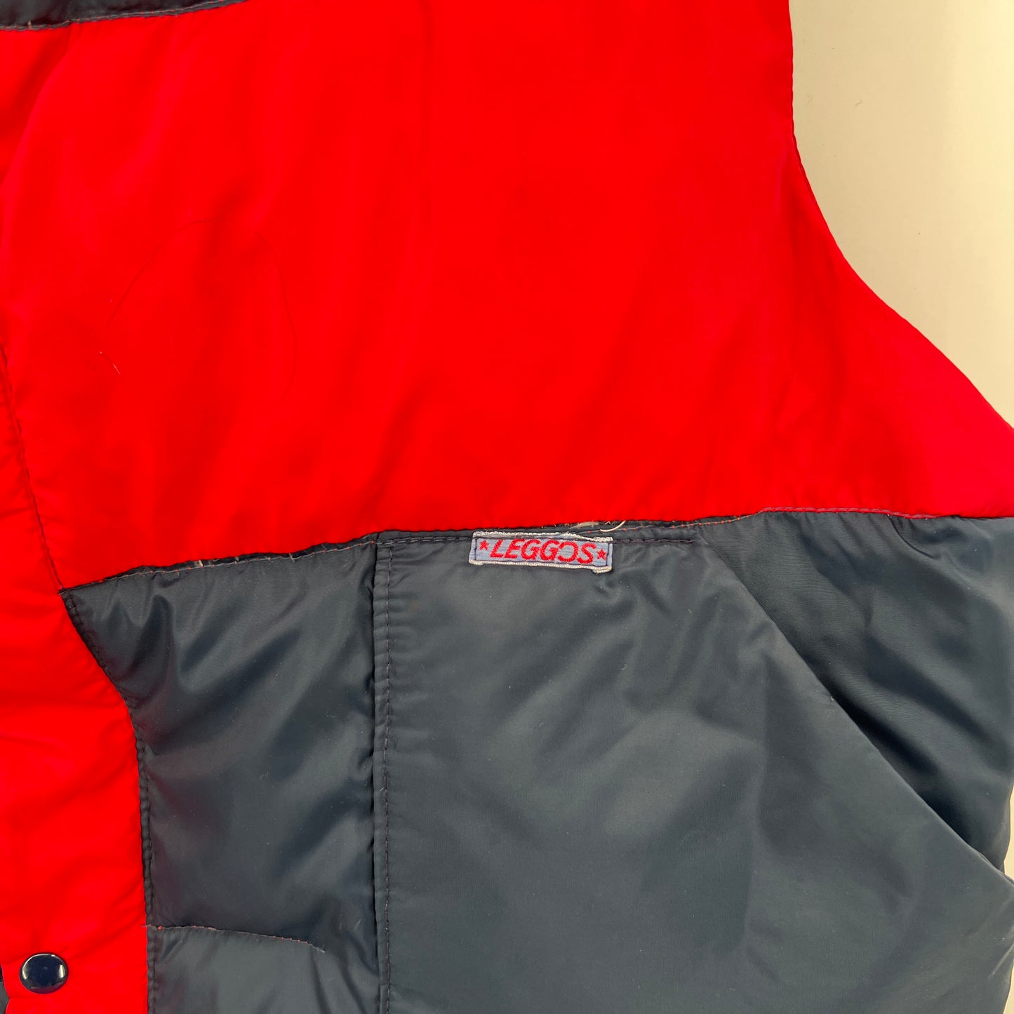 Vintage Down & Waterfowl Feathers Filled Puffer Vest