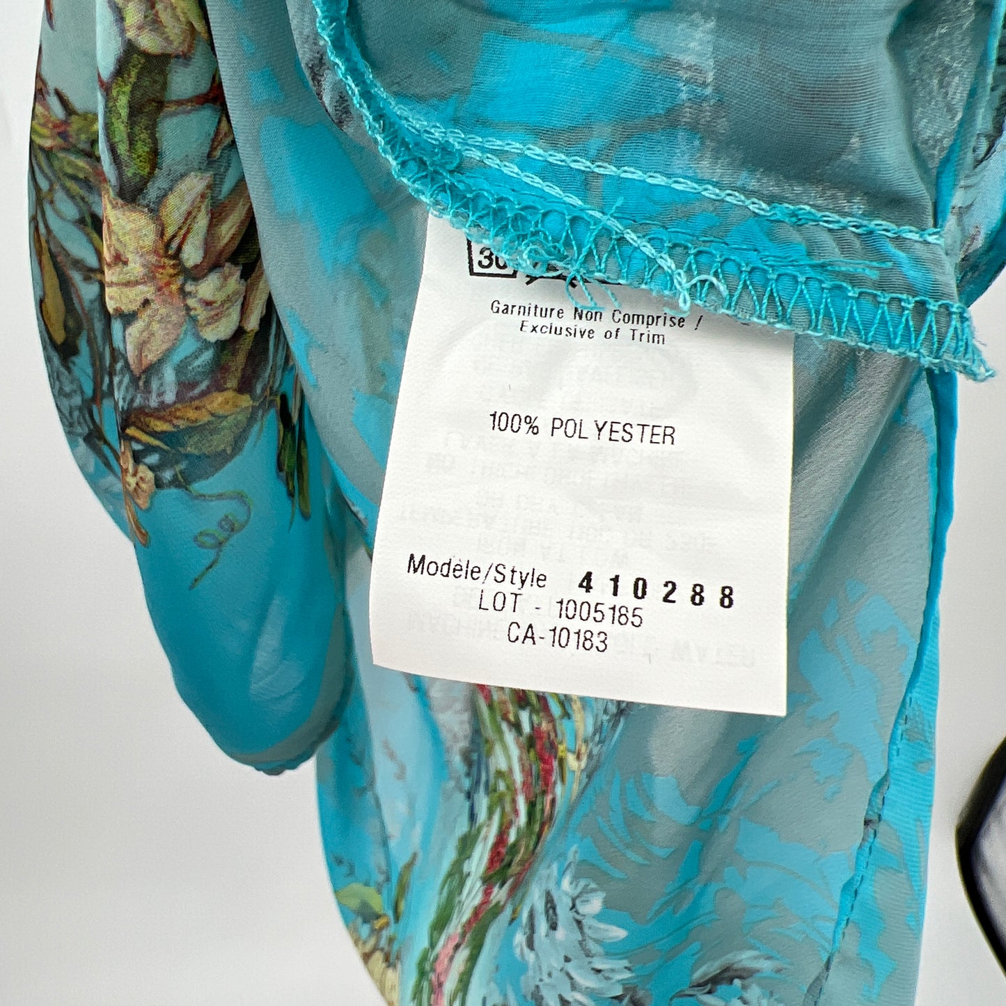 Cartise Floral Faux Wrap High Low Blouse
