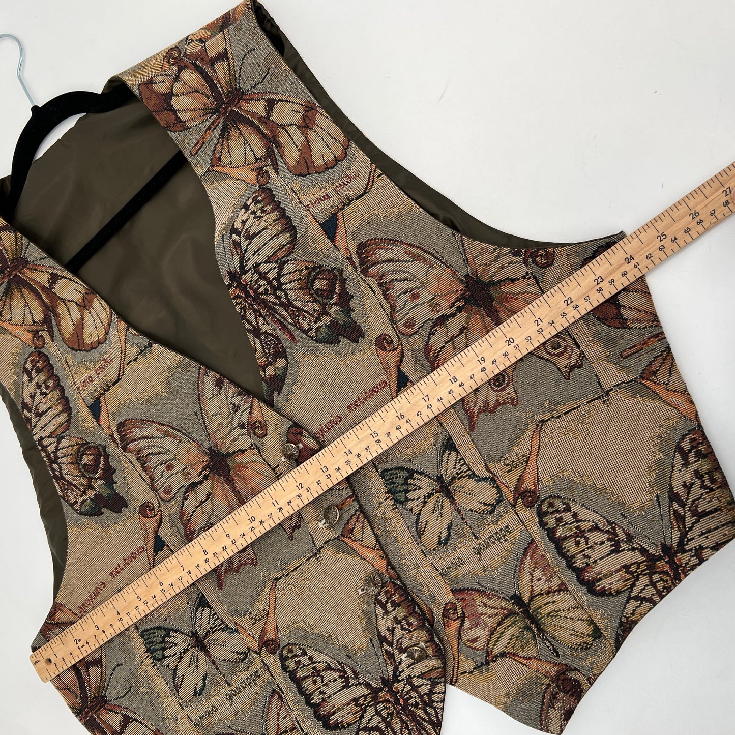 Vintage Tapestry Butterfly Vest XL/XXL