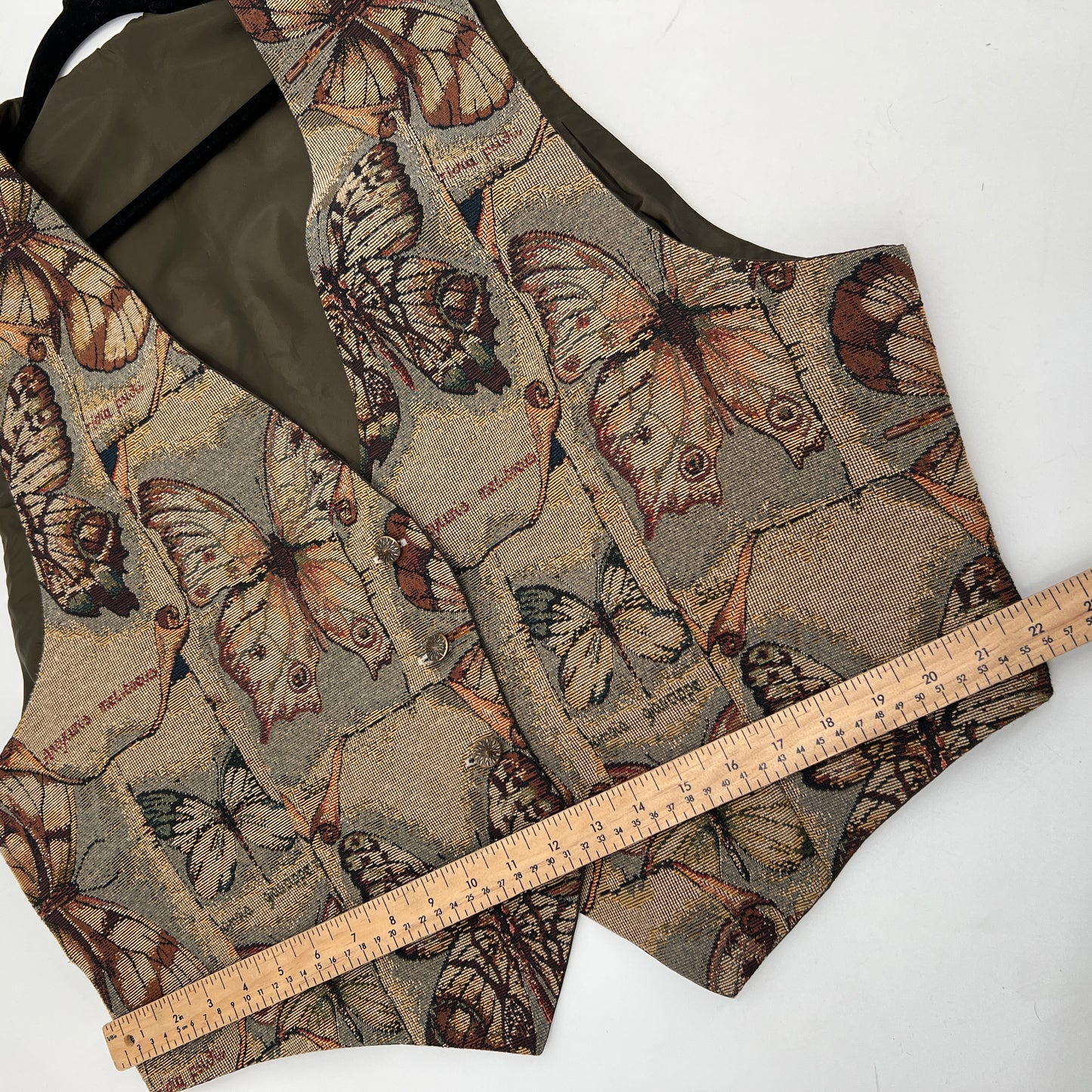 Vintage Tapestry Butterfly Vest XL/XXL