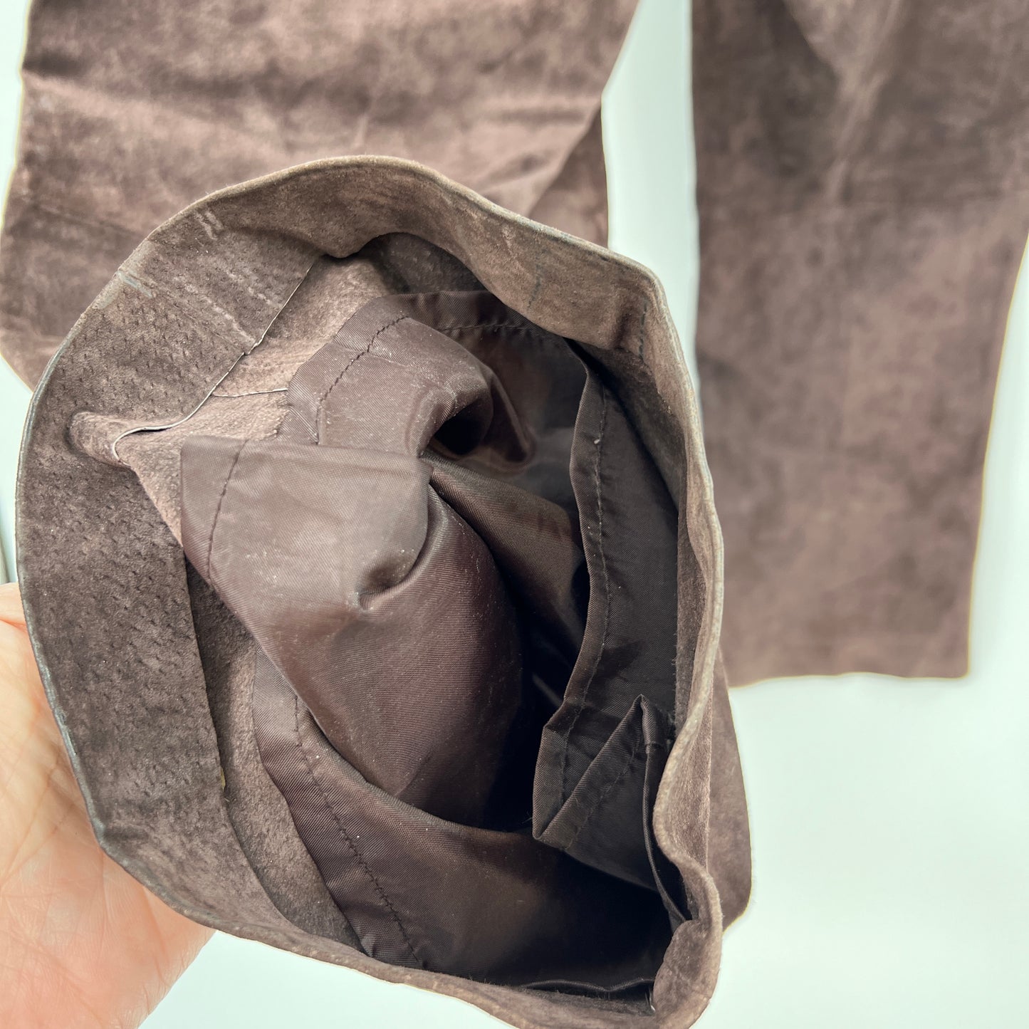Y2K Simply JM Enbelished Suede Leather Pants