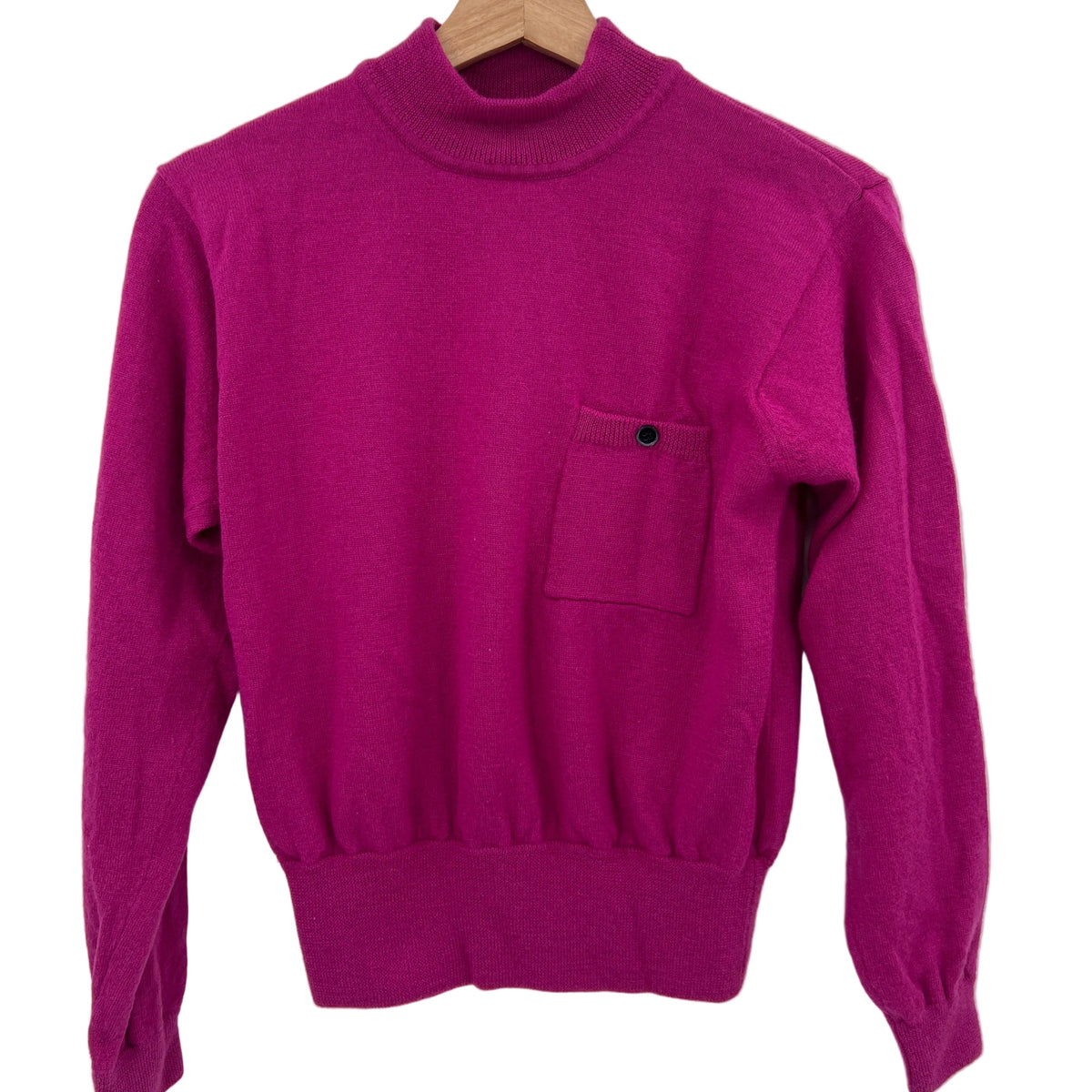Vintage Pure Merino Wool Cropped Sweater