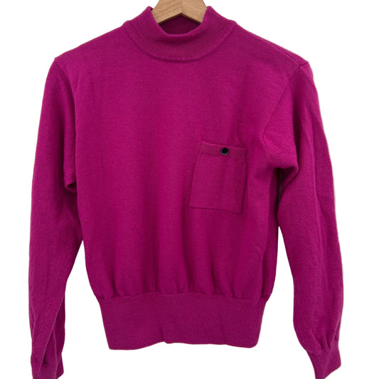 Vintage Pure Merino Wool Cropped Sweater