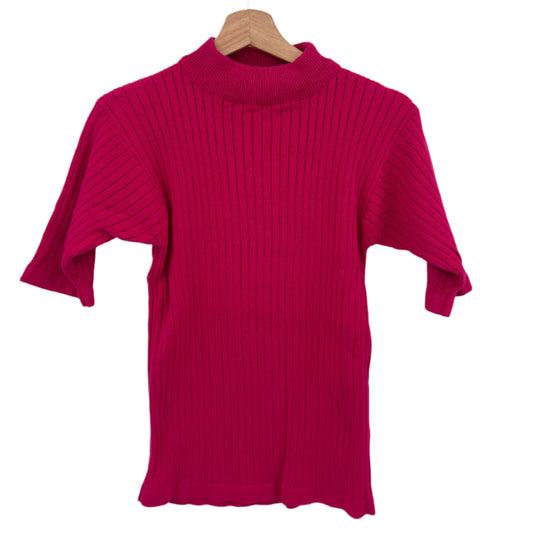 Vintage Clasile Cotton Ribbed Knit Top