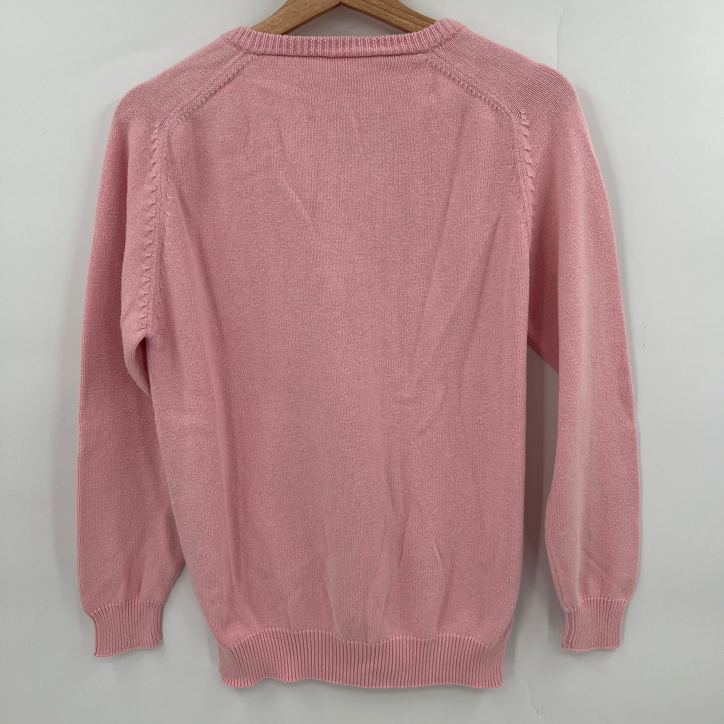 Vintage Red Deer V-neck Sweater S