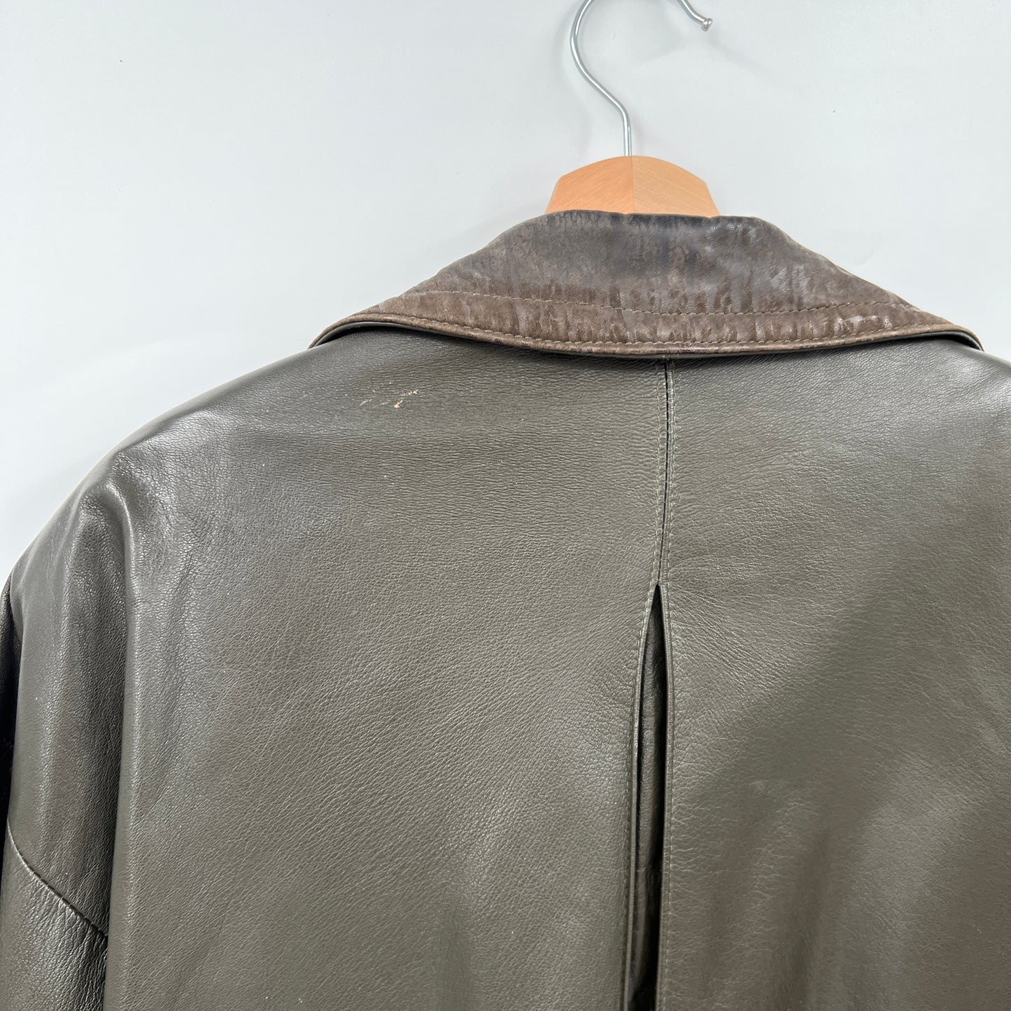 Vintage Nicotine Leather Jacket