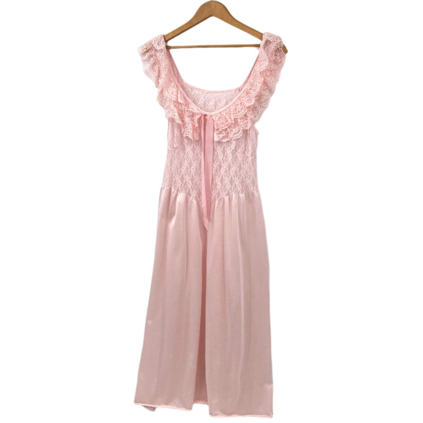 Vintage Lace Ruffle Nightgown