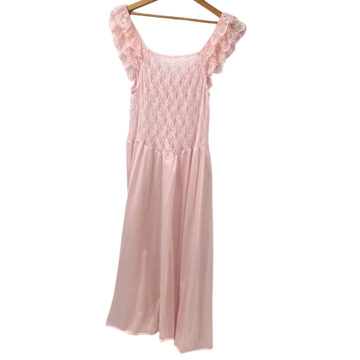 Vintage Lace Ruffle Nightgown