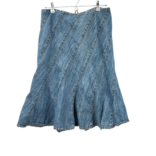 Denim Side Patches Skirt