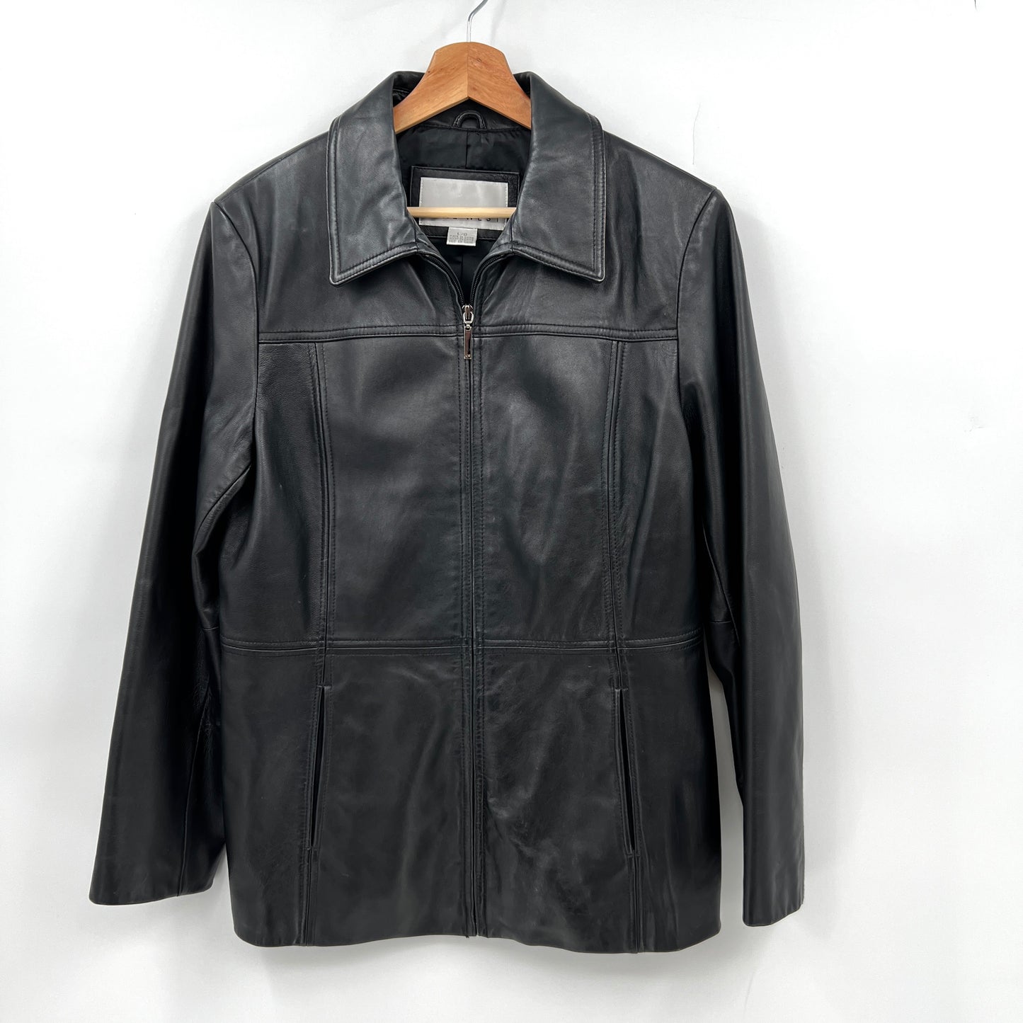 Y2K Nine West Leather Jacket L