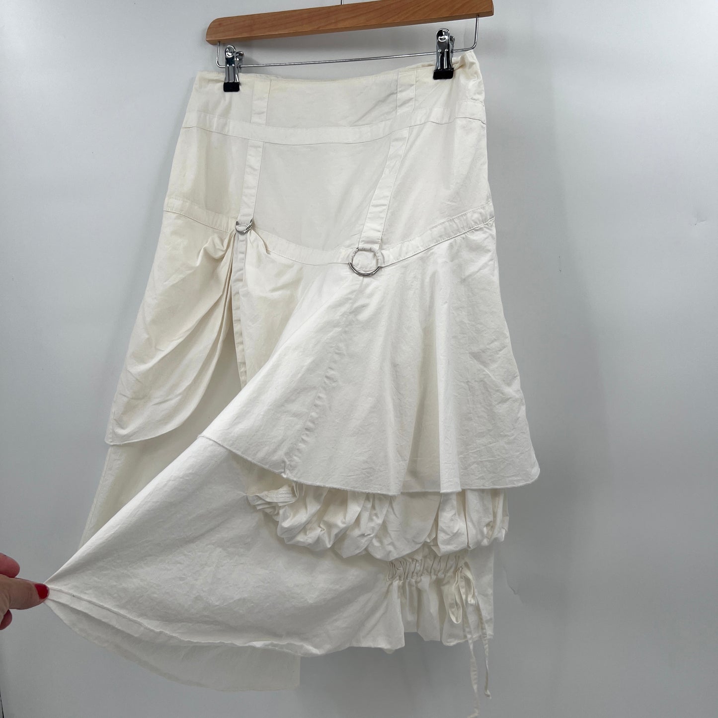 SOLD - Tricotto Cotton Ruffle Skirt S