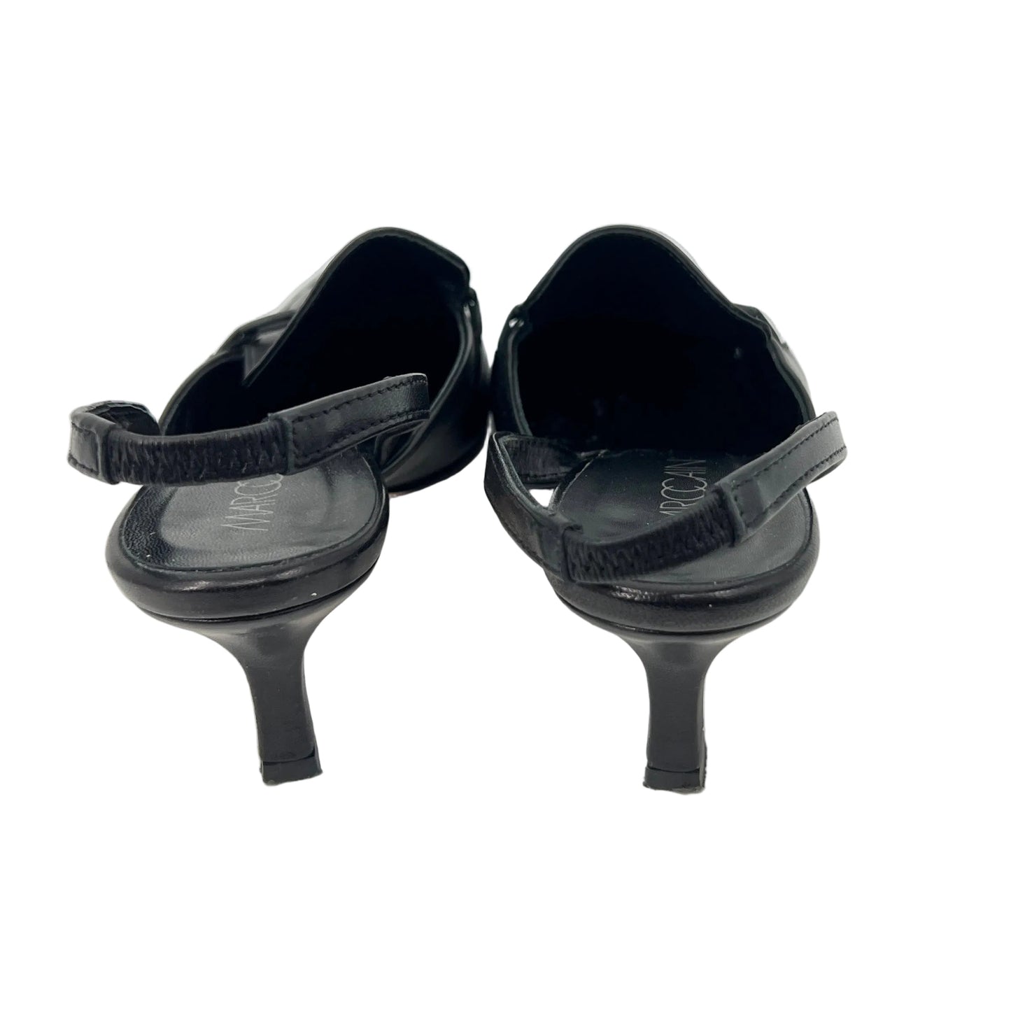 Marc Cain Leather Pointy Toe Kitten Heels Slingback Shoes