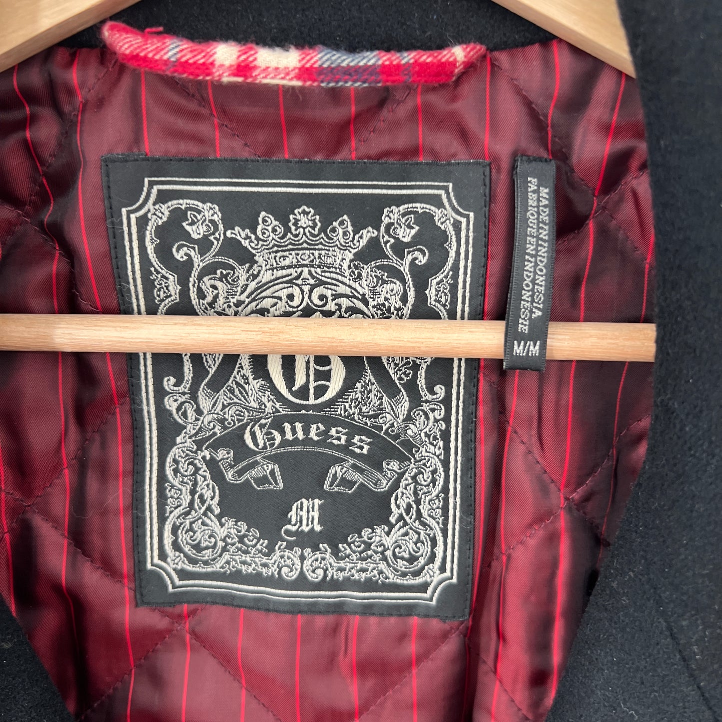 Y2K Guess 3/4 Sleeves Crop Double Breasted  Coat