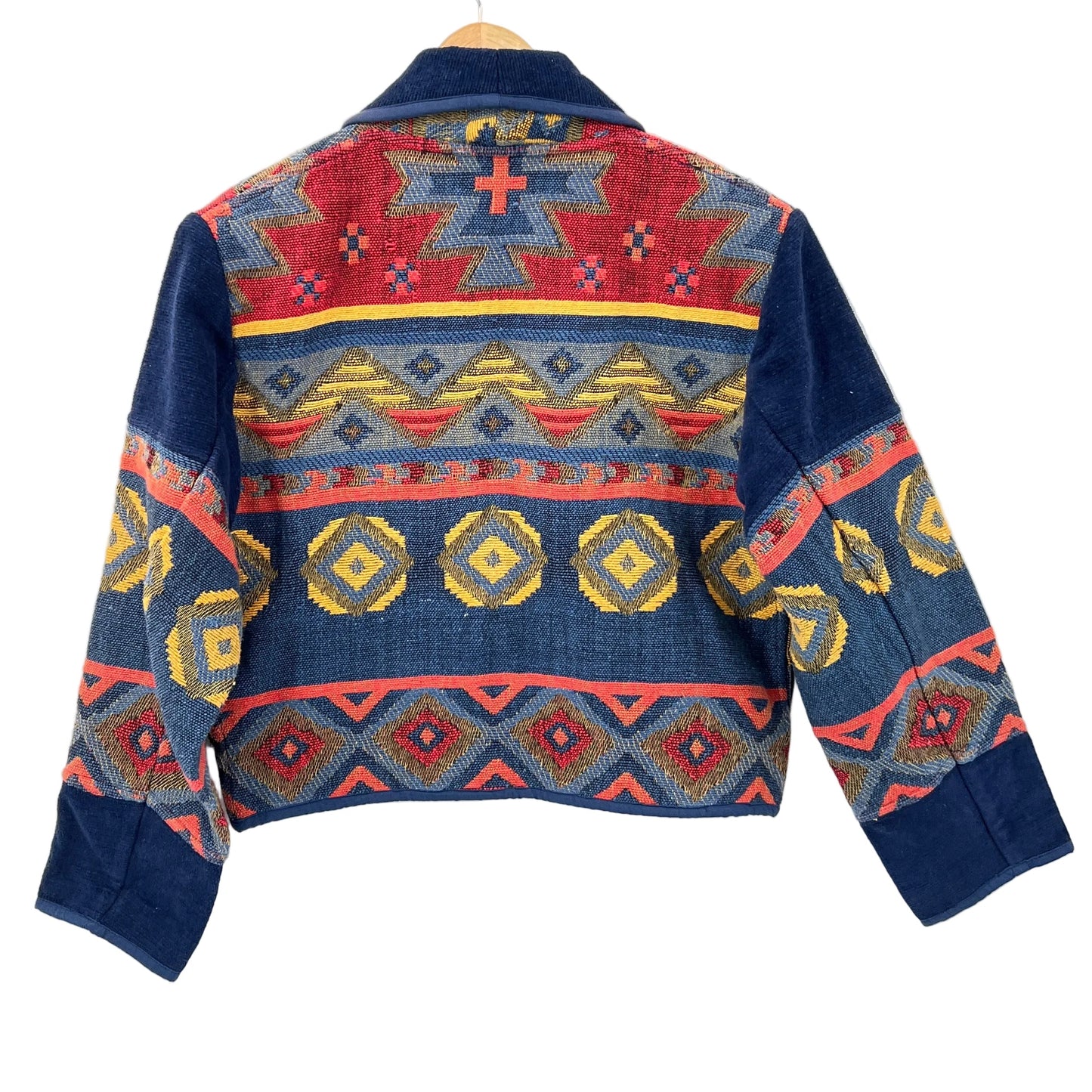 Anu by Natural Cotton Tapestry Cropped Blazer