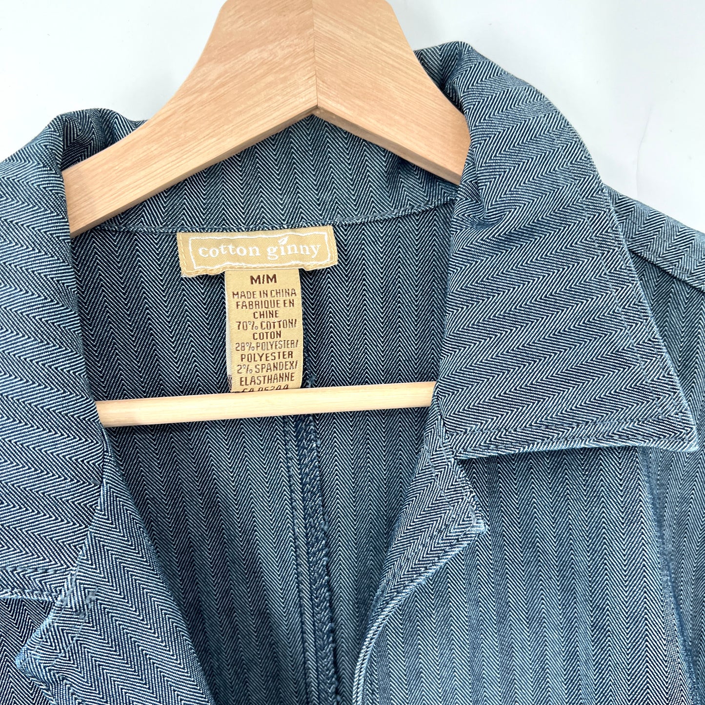 Vintage Cotton Ginny Long Denim Jacket