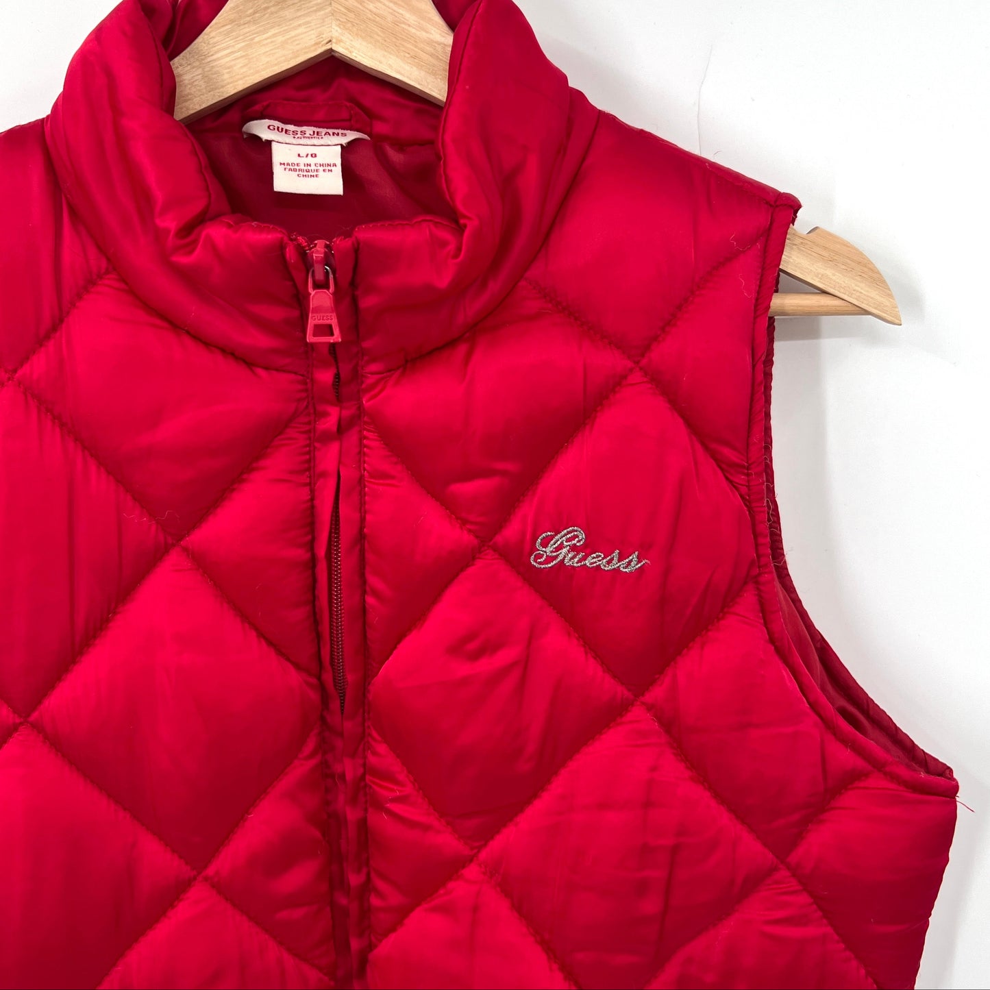 Y2K Guess Quilted Puffy Vest