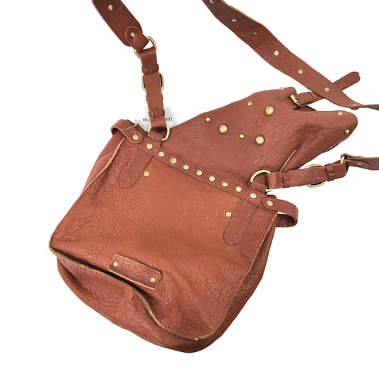 Lucky Brand Leather Studded Messenger Bag
