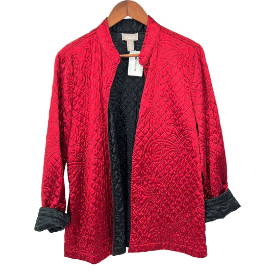 Chico's Light Quilted Open Jacket Blazer