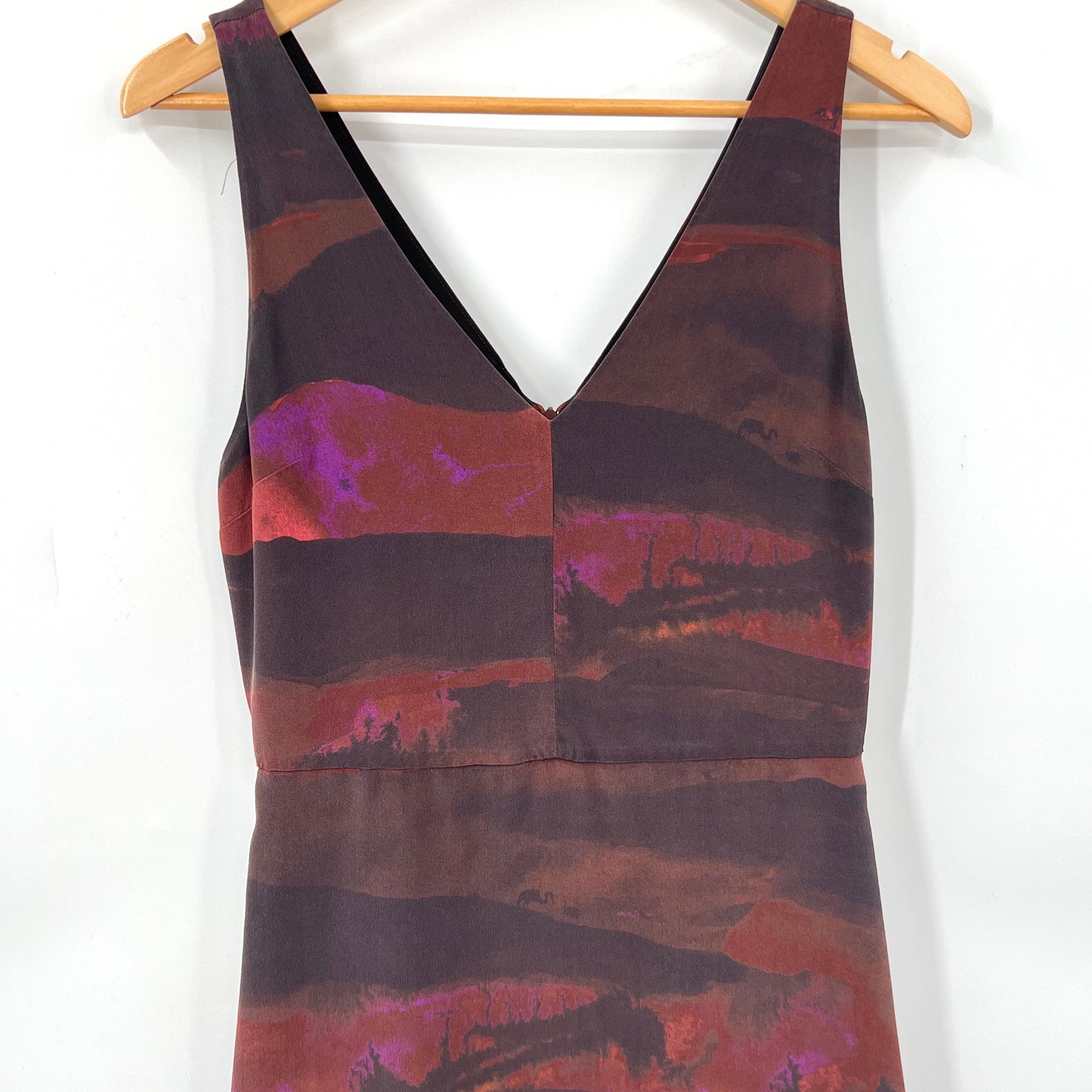 Babaton Corey Silk Sleevless Midi Dress
