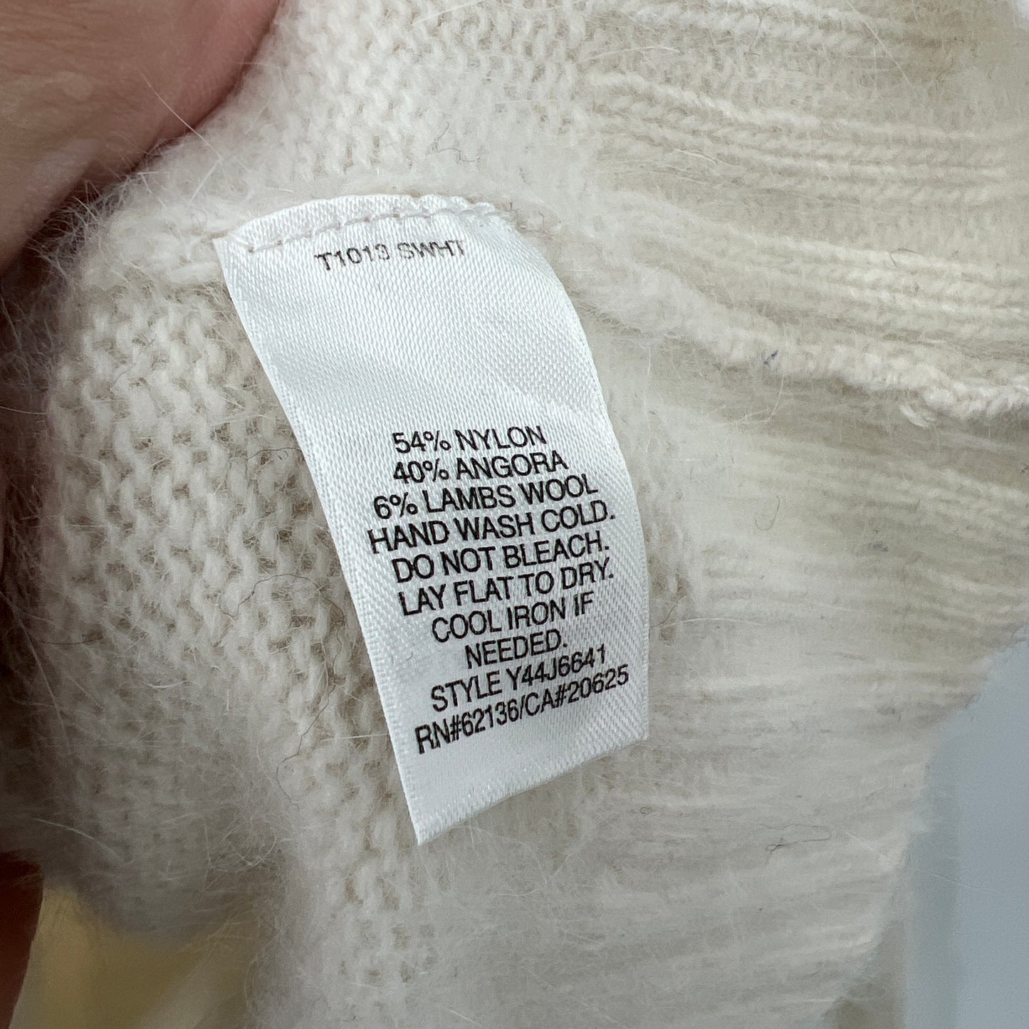 Y2K Guess Angora Blend V-neck Fitted Sweater