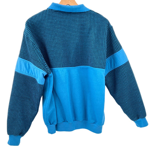Vintage Freelance Waffle knit Pullover Sweatshirt