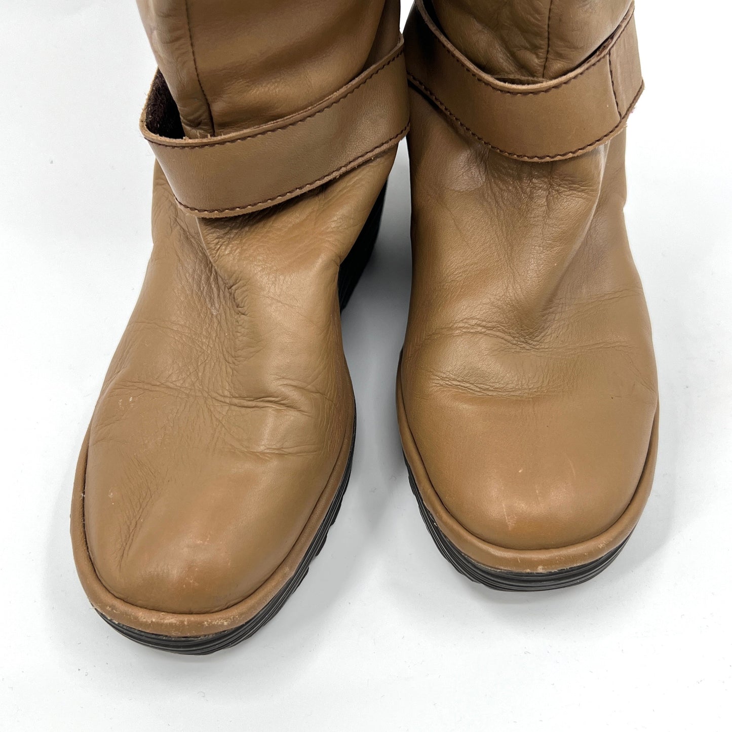 Fly London Slouch Wedge Leather Boots