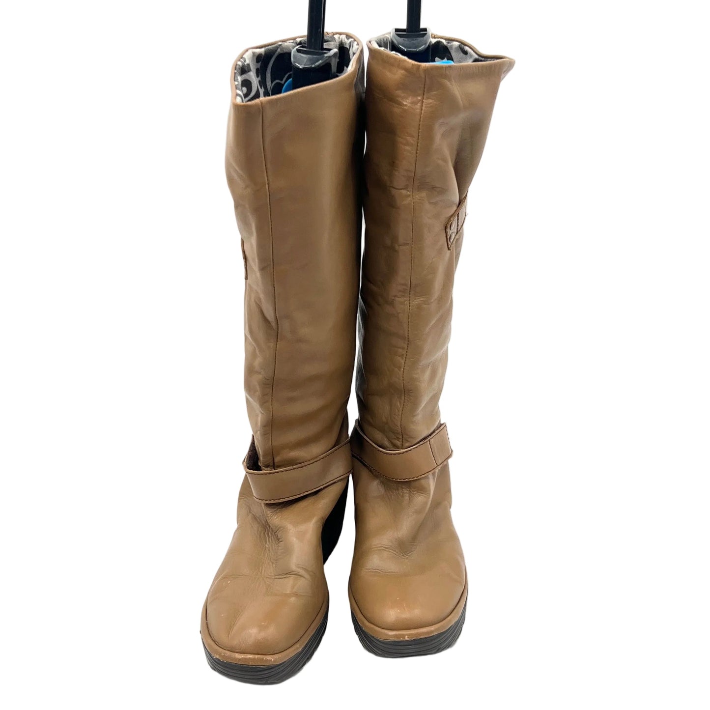 Fly London Slouch Wedge Leather Boots