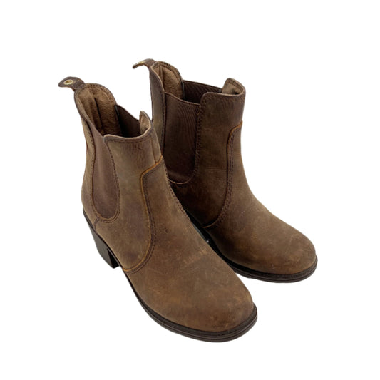 Kodiak Heel Waterproof Leather Ankle Boots