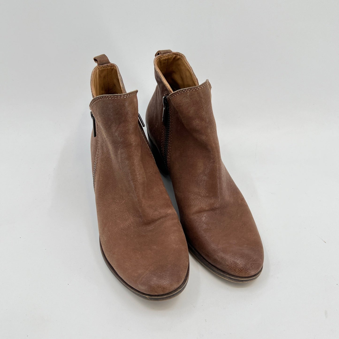 Lucky Brand Leather Ankle Boots 9.5