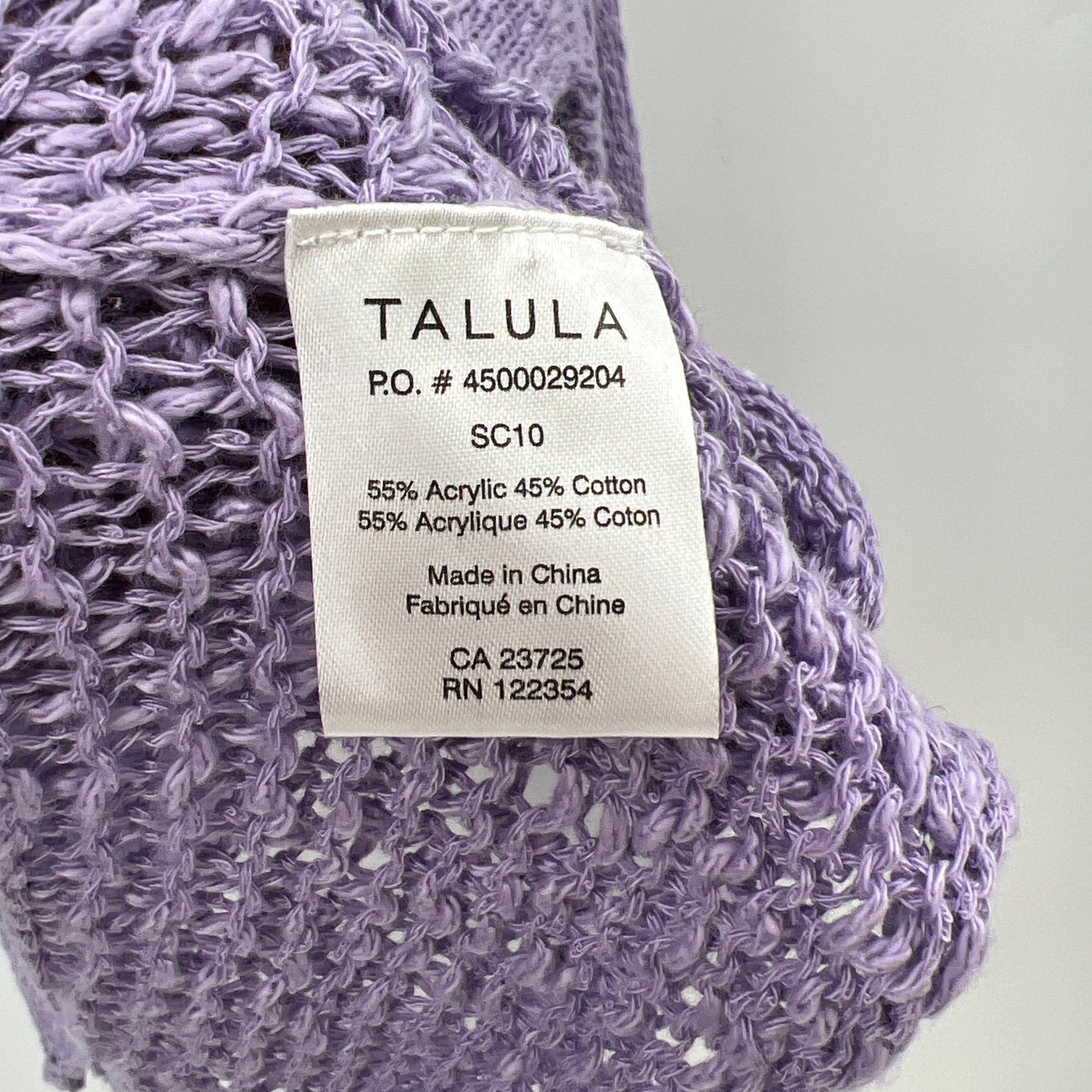 Talula Loose Knit Asymmetrical Sweater XXS