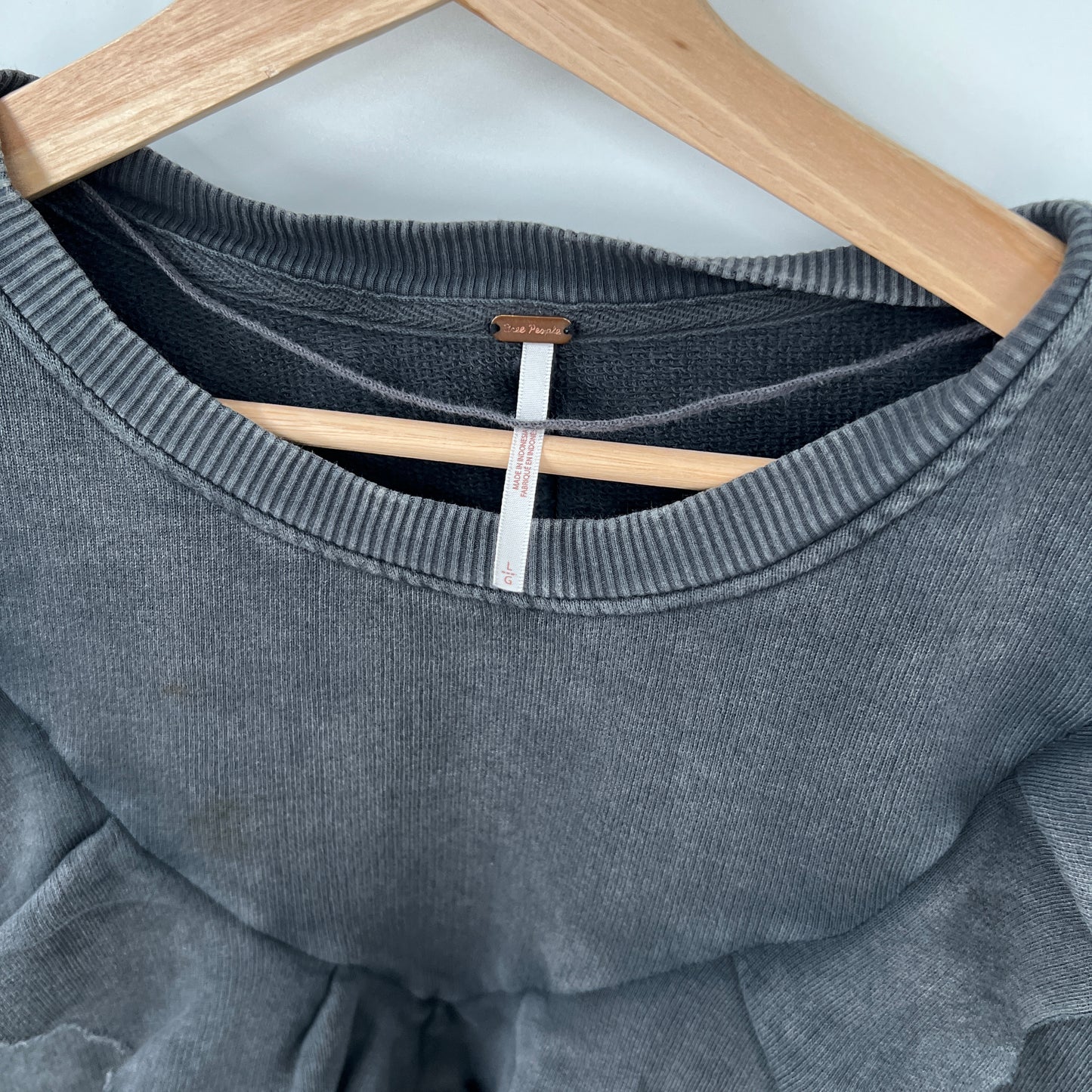 Free People Ruffled Crewneck