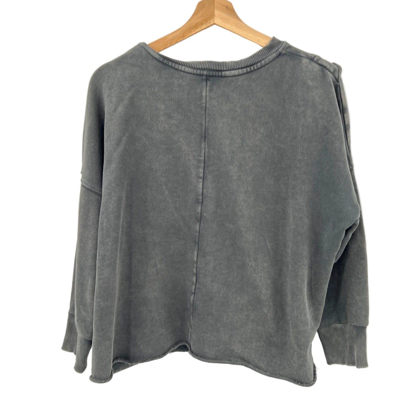 Free People Ruffled Crewneck