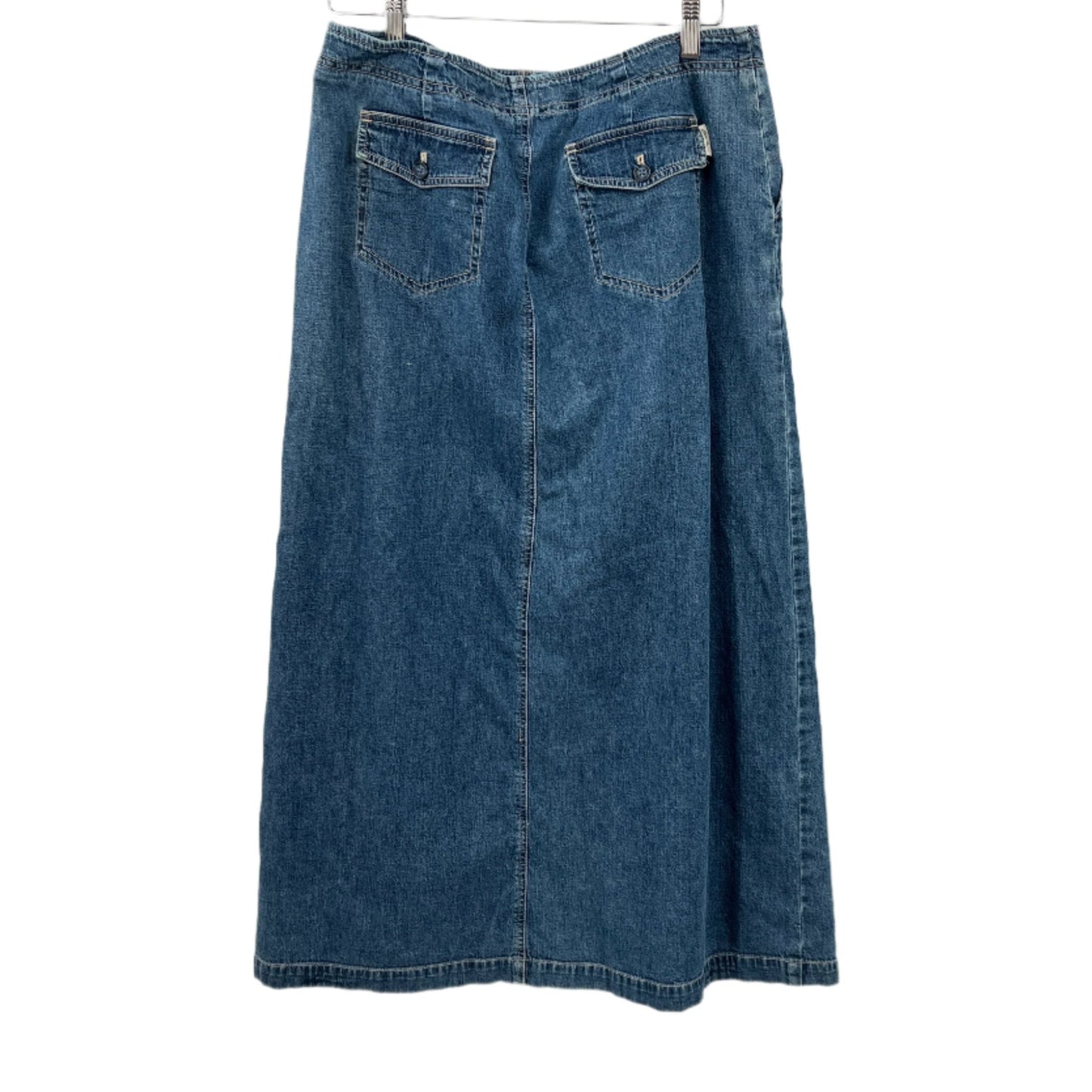 Eddie Bauer Front Slit Denim Skirt