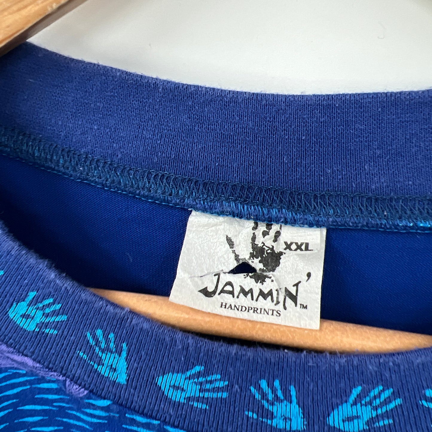 Vintage Jammin Handprint Ocean Life Theme  T-shirt