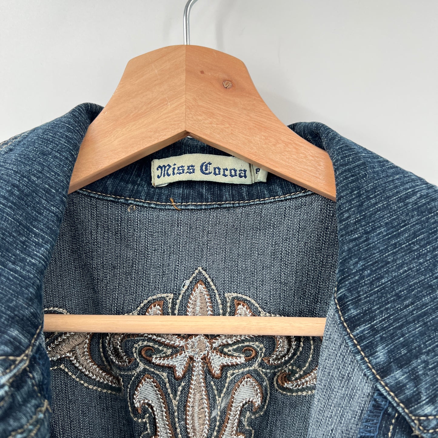 Y2K Miss Cocoa Embroidered Denim Jacket