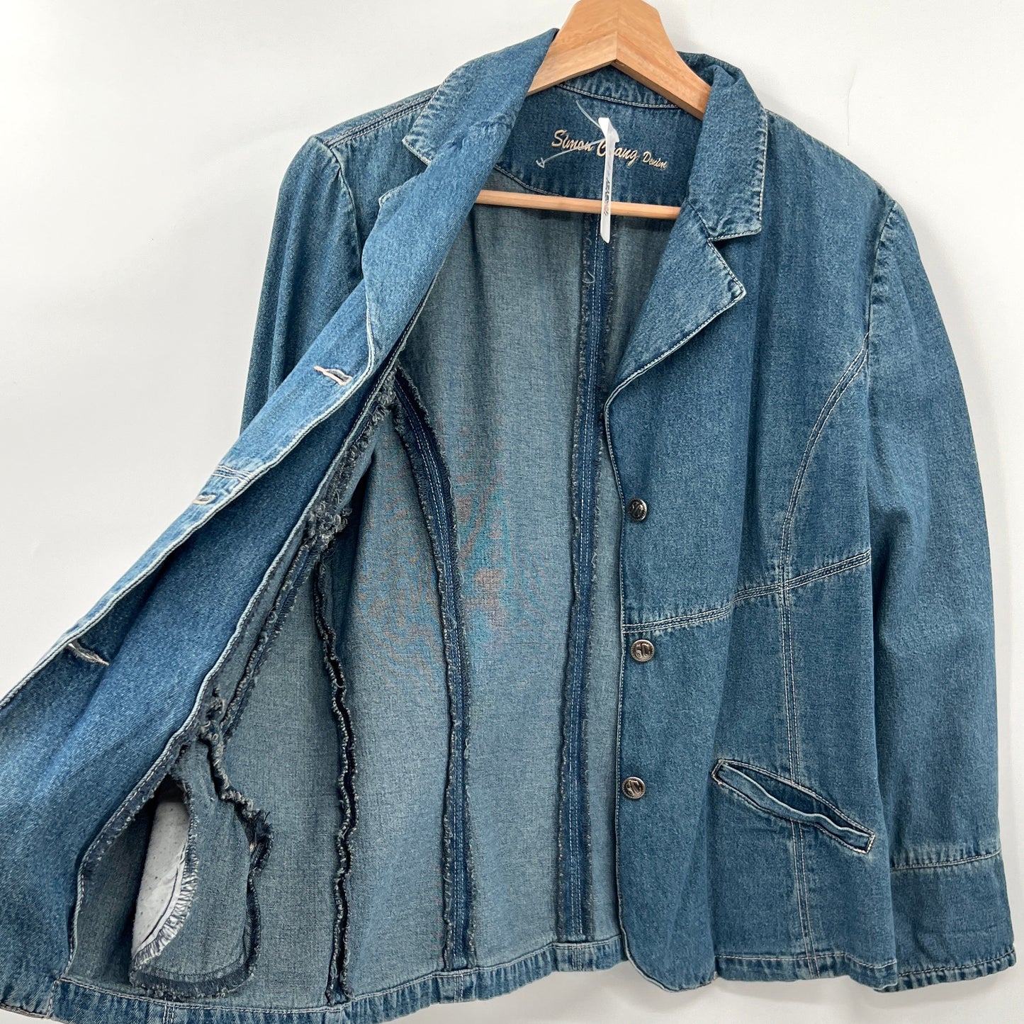 Y2K Simon Chang Denim Blazer