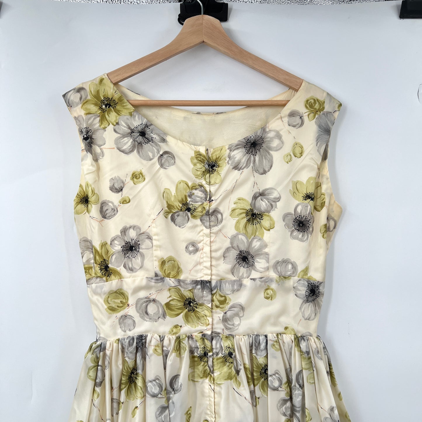 Vintage '50s New Look Style Unbraded Floral Dress