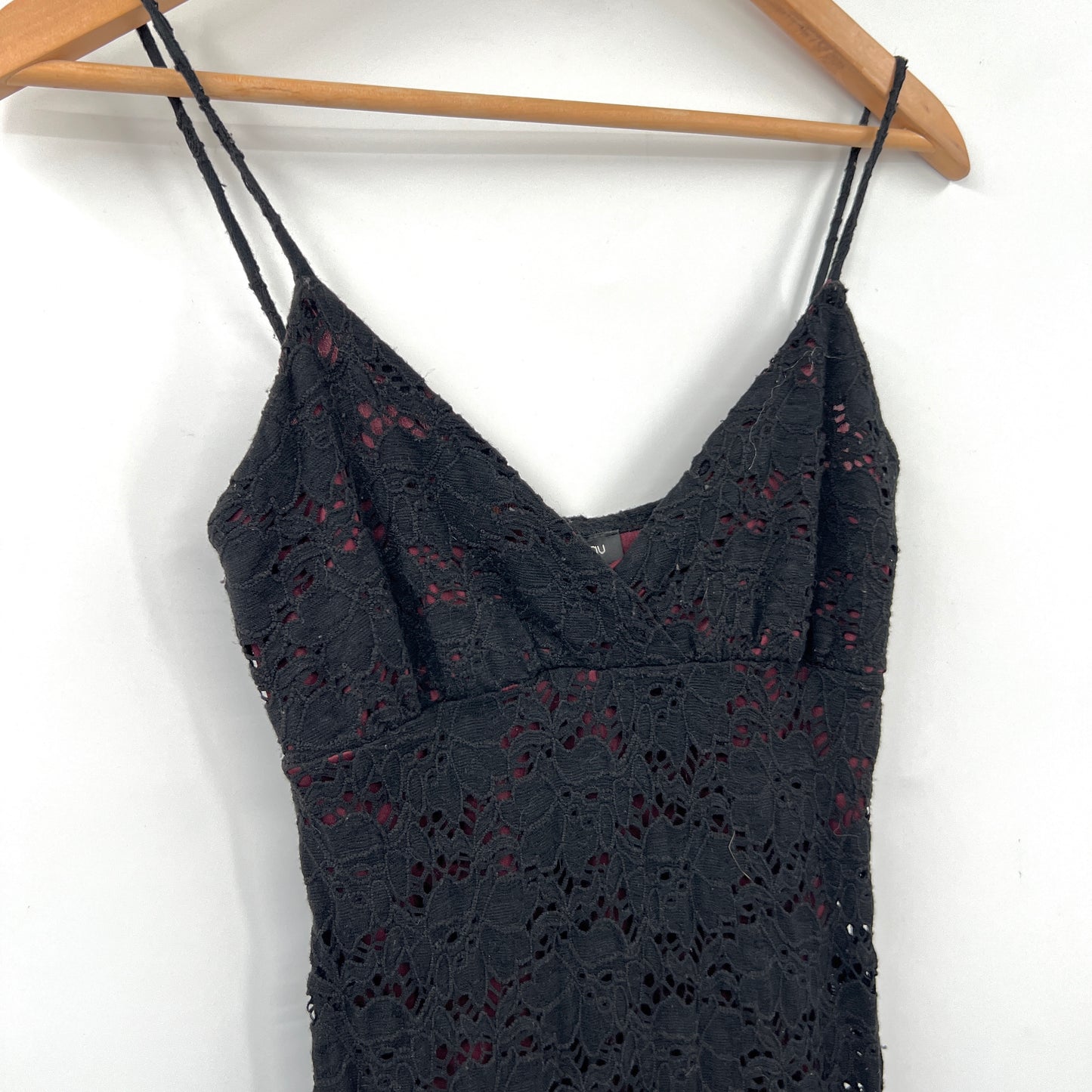 Vintage Le Chateau Lace Asymmetrical Dress