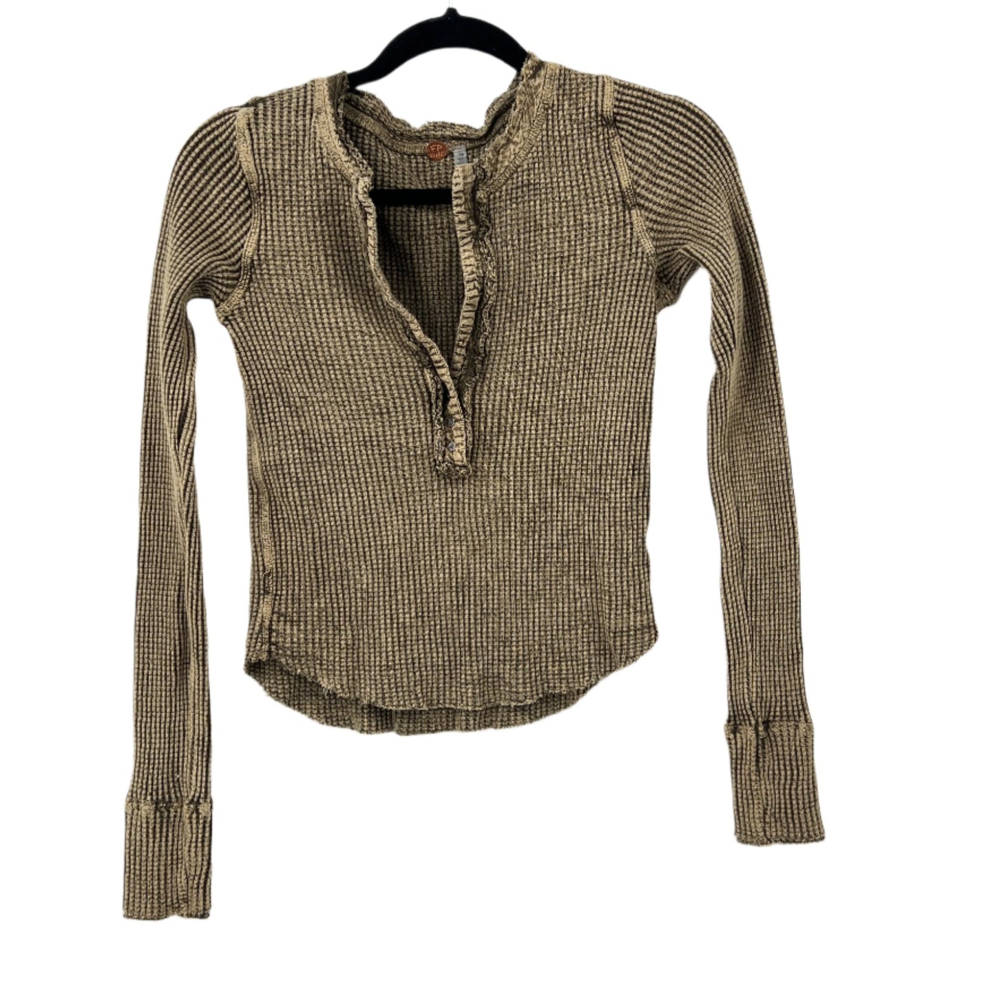 Free People Colt Waffle Fitted Thermal Top