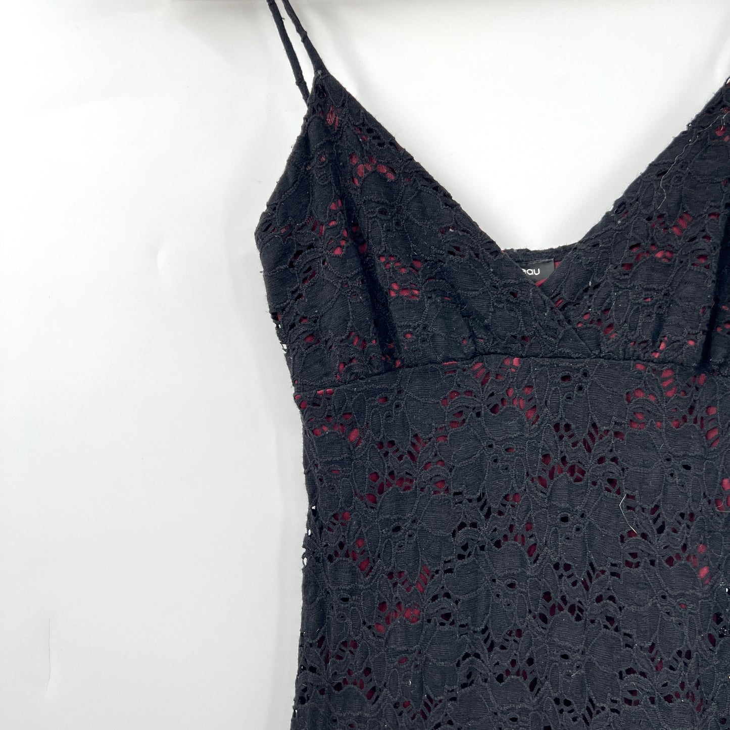 Vintage Le Chateau Lace Asymmetrical Dress