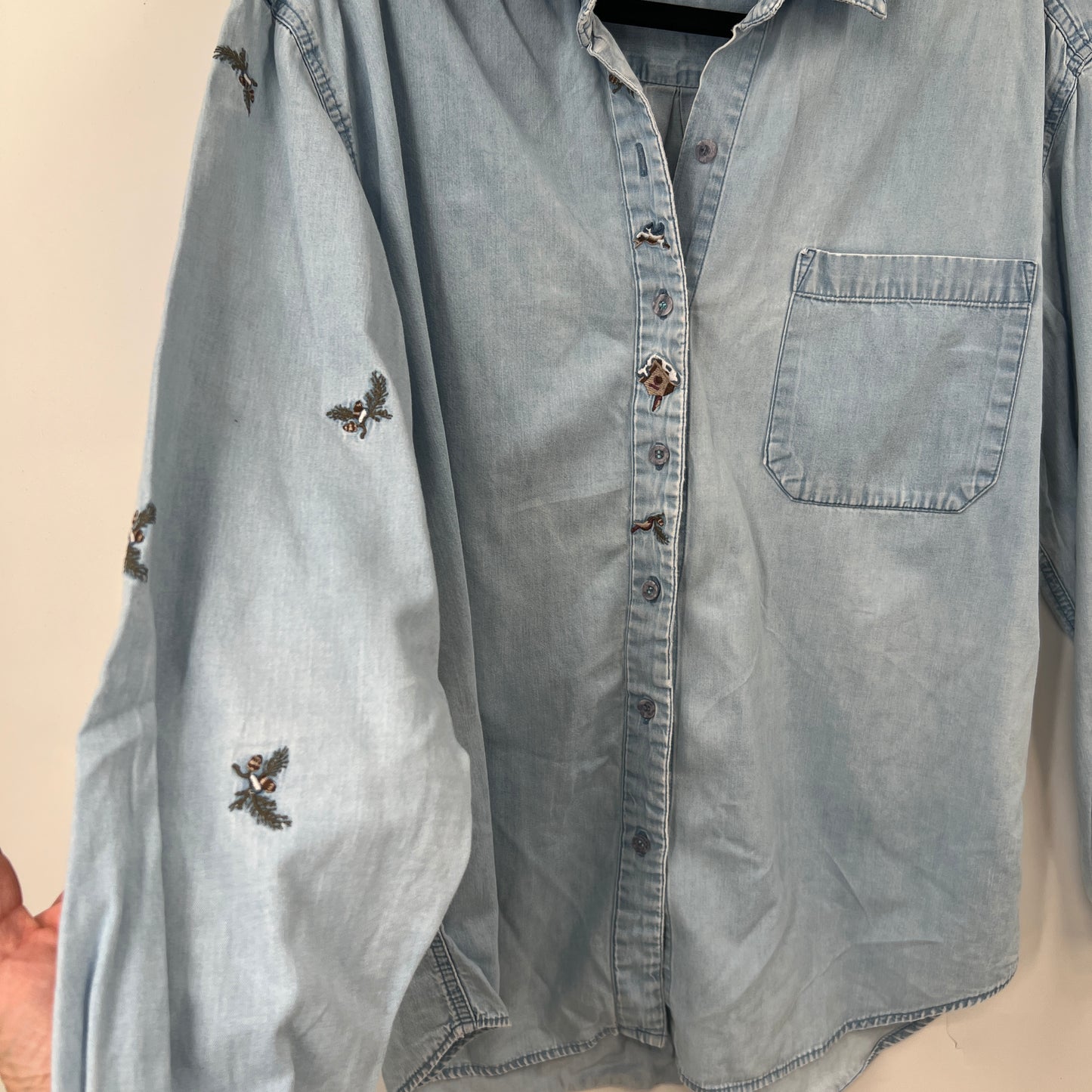 Vintage Northern Bird House Denim Shirt