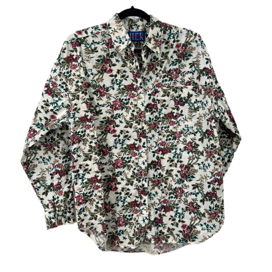 Vintage H.E.R Cotton Button Up Floral Shirt