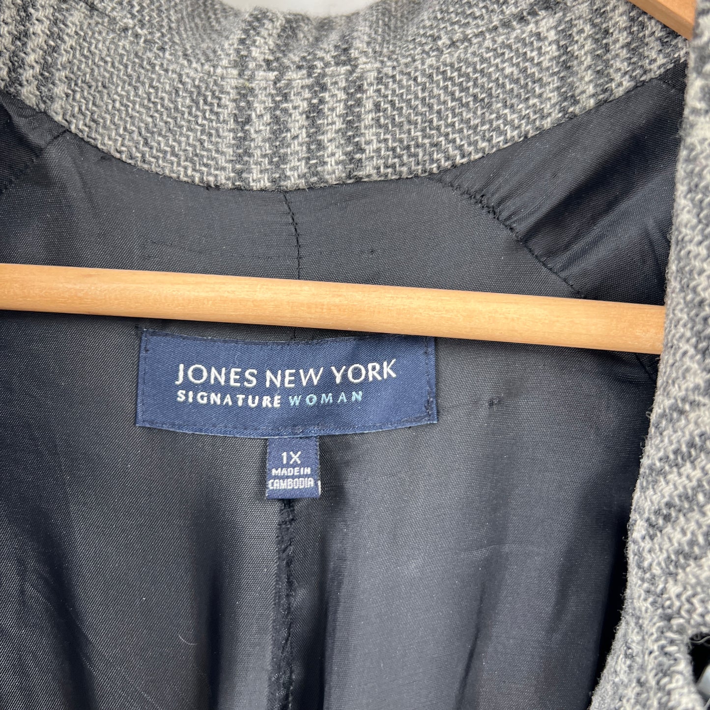 Jones New York Wool Flowy Coat