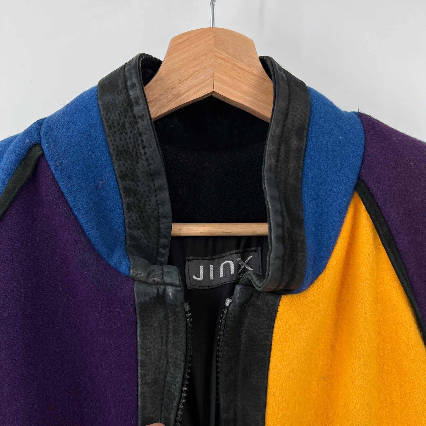 Vintage Jinx Color Block Wool Jacket