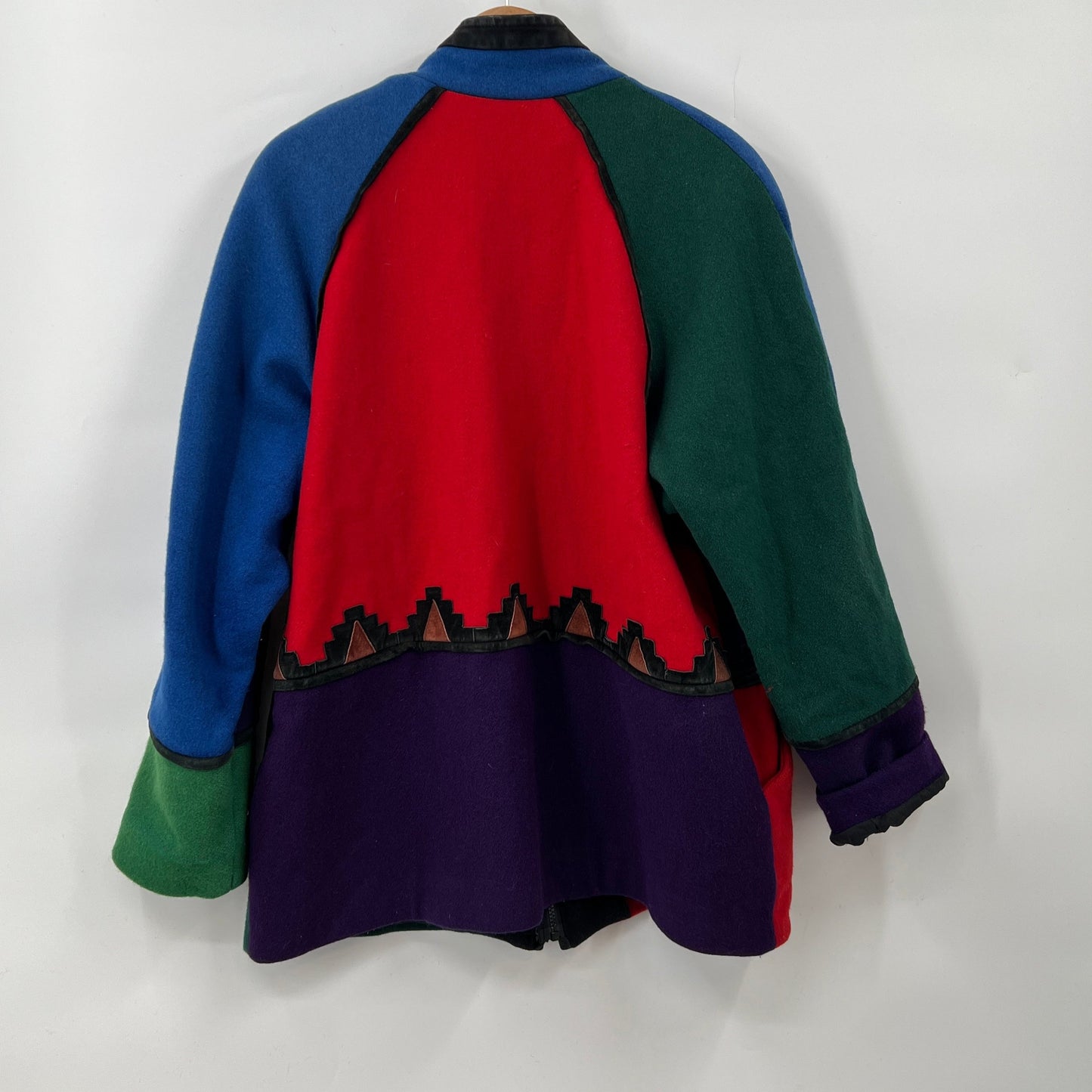 Vintage Jinx Color Block Wool Jacket