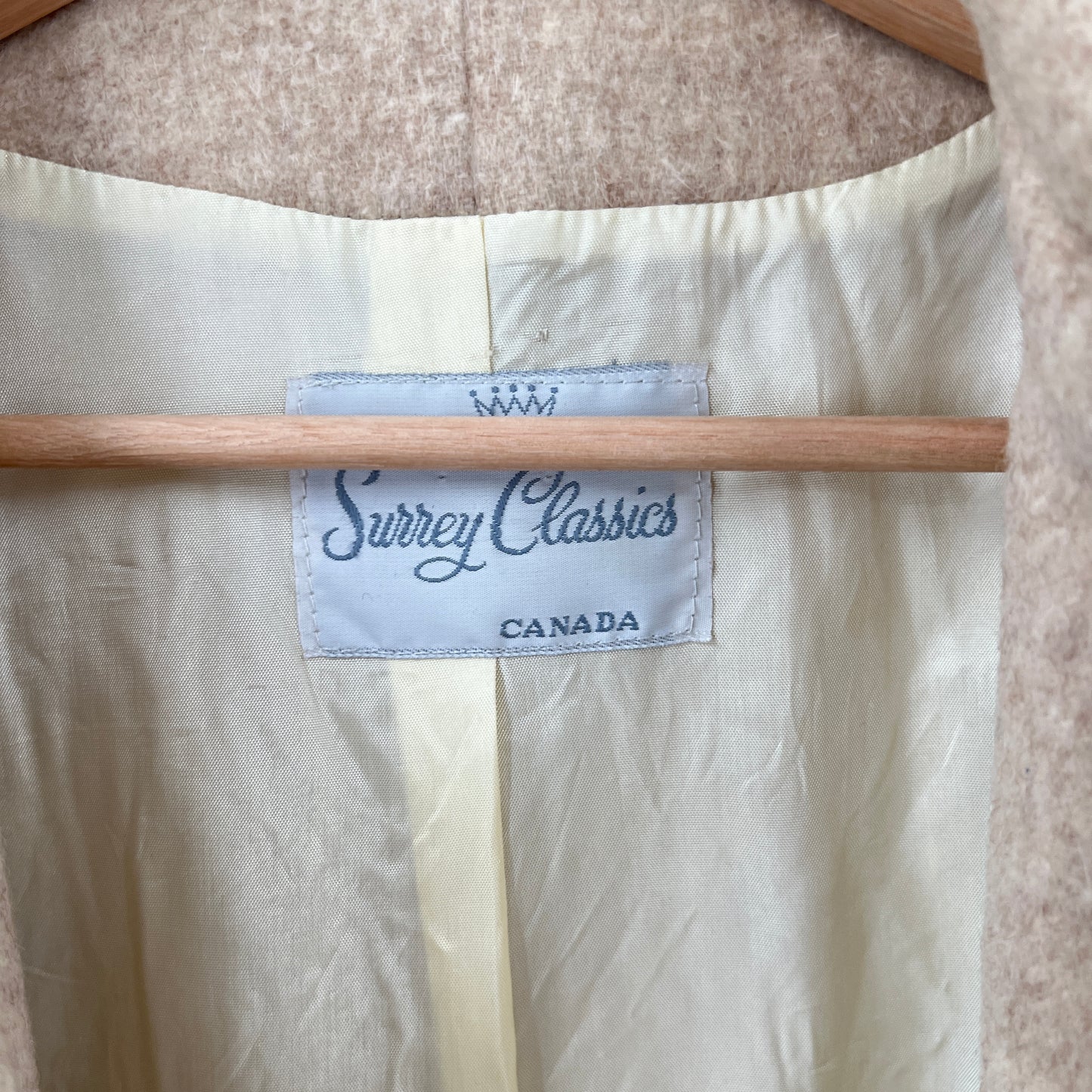 Vintage Surrey Classics Embroidered Wool Coat