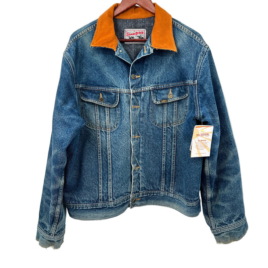 Restored Vintage Lee Storm Rider Blanket Lined Denim Jacket